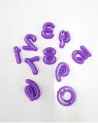 Формы для мастики и теста Цифры, пластик фиолетовый