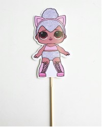 Топпер пластиковый Кукла Лол «Kitty Queen»