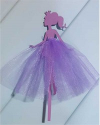 Топпер "Принцесса", цвет фиолетовый 