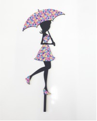 Топпер с текстилем «Двушка с зонтиком»