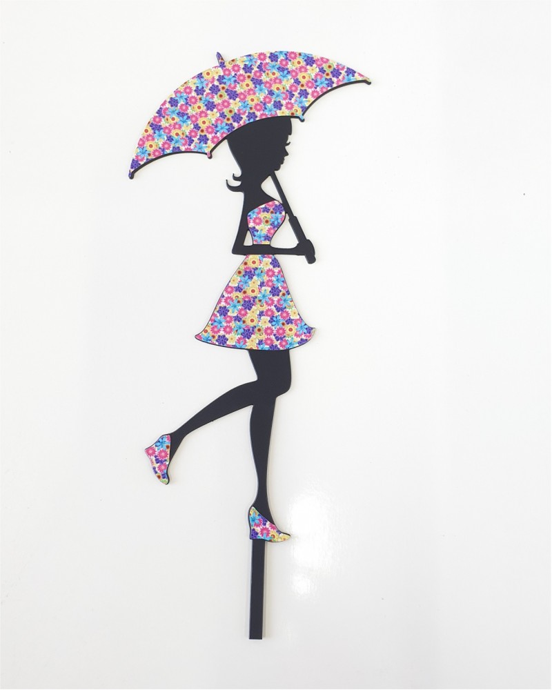 Топпер с текстилем «Двушка с зонтиком»