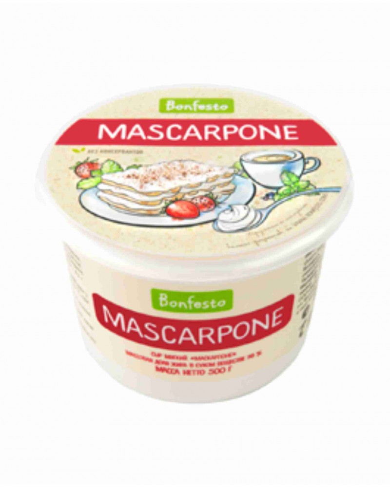 Сыр Маскарпоне BONFESTO 78%, 500 г