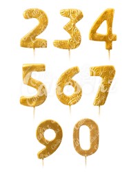 Сахарные фигурки из мастики «Цифры Золотые», Казахстан