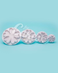 Плунжер для мастики  «Цветок сердечками», Китай