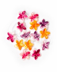 Вафельные цветы «Лилии», мелкие, микс