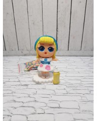 Сахарная фигурка из мастики кукла «LOL» голубая , Казахстан