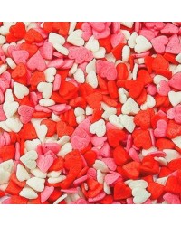 Посыпка кондитерская «Сердечки Красно-бело-розовые», мини