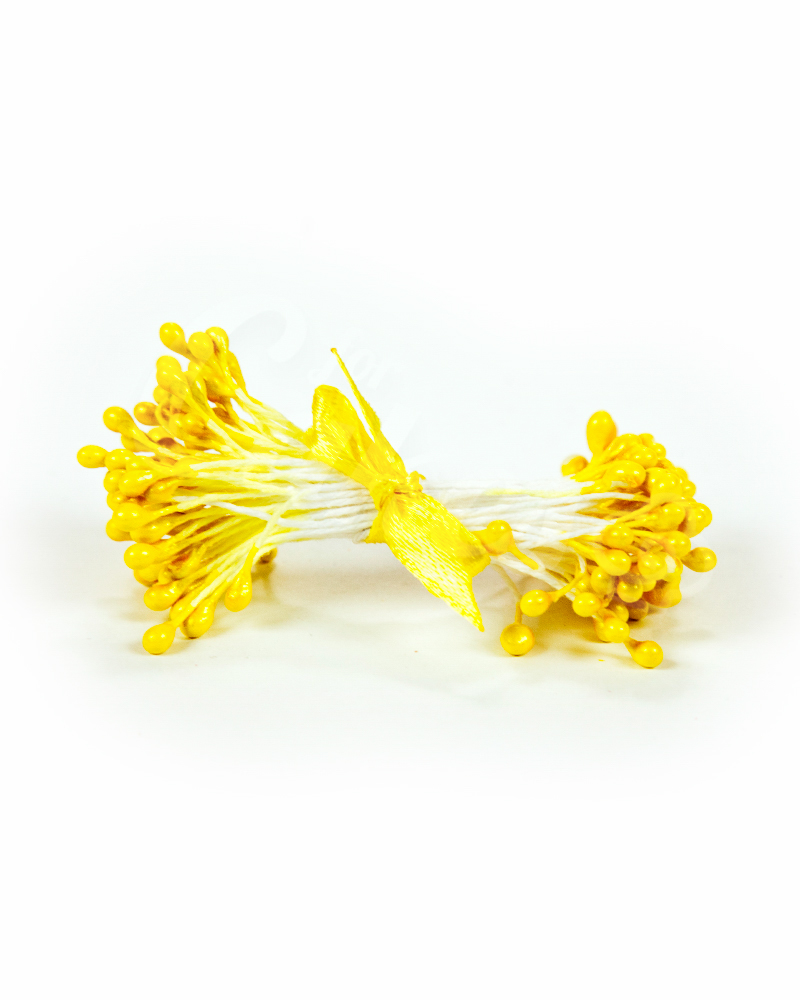Жемчужные тычинки для цветов из мастики «Желтые», Китай