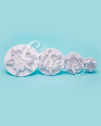 Плунжер  для мастики  «Снежинка, Пятиконечный Цветок», Китай