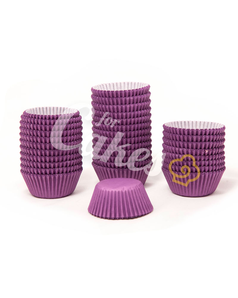 Капсулы бумажные для оформления и выпечки(тарталетки) однотонные Фиолетовые, 50 шт