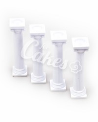 Столбики пластиковые в Греческом стиле для многоярусного торта, малые