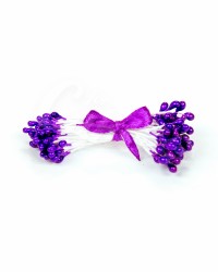 Жемчужные тычинки для цветов из мастики «Фиолетовые», Китай