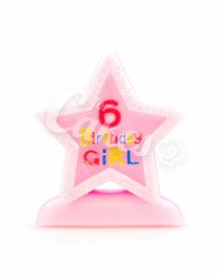 Свечка-цифра «6 Birthday Girl»