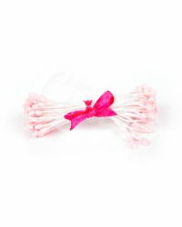 Тычинки с блестками для цветов из мастики «Нежно-Розовые», Китай