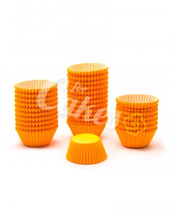 Капсулы бумажные для оформления и выпечки (тарталетки) однотонные Оранжевые, 50 шт