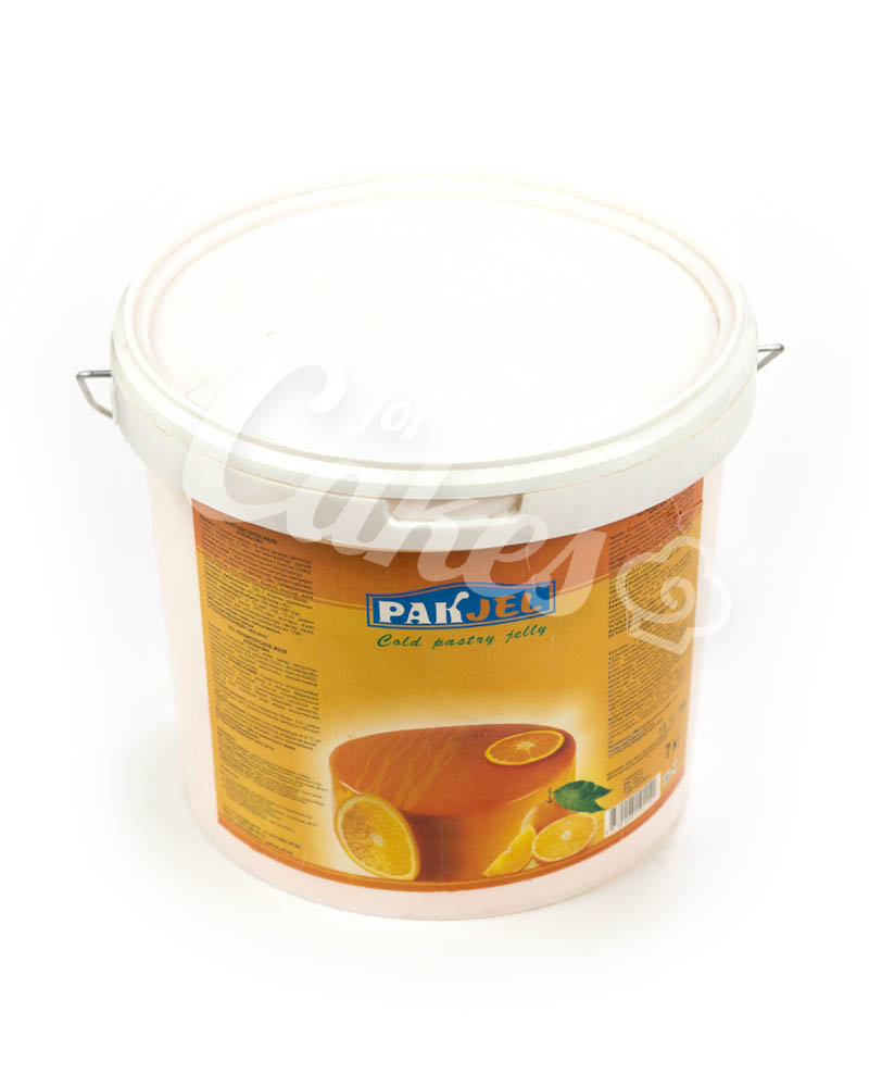 Гель кондитерский  «Апельсин», Пакнар, для зеркальной поверхности кондитерских изделий, 7 кг