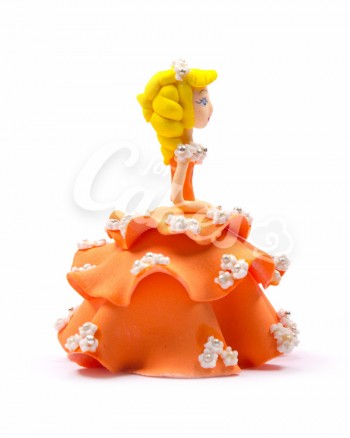 Сахарная фигурка из мастики «Принцесса в Оранжевом», Казахстан