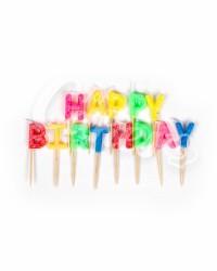 Набор свечей на шпажках «Happy Birthday»