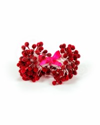 Хрустальные тычинки для цветов из мастики «Красные», Китай
