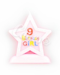 Свечка-цифра «9 Birthday Girl»