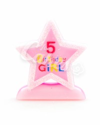 Свечка-цифра «5 Birthday Girl»