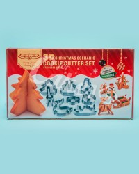 Вырубки для пряников, печенья набор 3D «Рождество, Новый год», 8 предметов