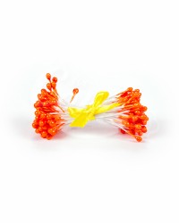 Жемчужные тычинки для цветов из мастики «Оранжевые», Китай
