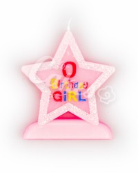 Свечка-цифра «0 Birthday Girl»