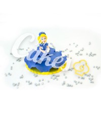 Сахарная фигурка из мастики «Принцесса в голубом платье», Казахстан