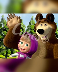 Вафельные картинки «Маша и Медведь»