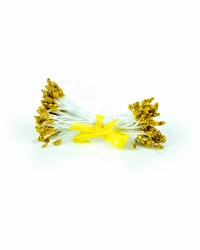 Тычинки с блестками для цветов из мастики «Золото», Китай