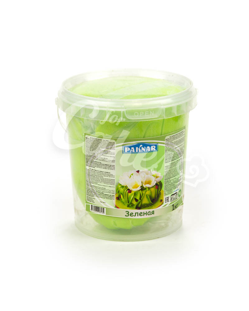 Сахарная мастика «Paknar» цвет Зеленый, 1 кг