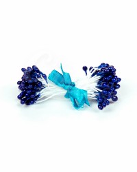 Жемчужные тычинки для цветов из мастики «Синие», Китай