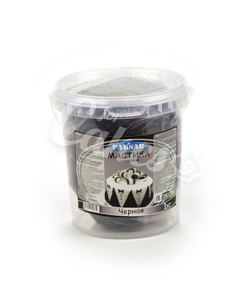 Сахарная мастика «Paknar» цвет Черный, 1 кг