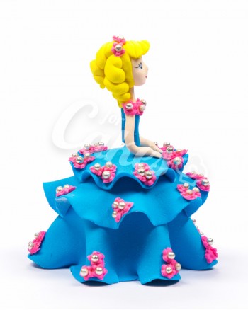 Сахарная фигурка из мастики «Принцесса в Голубом», Казахстан